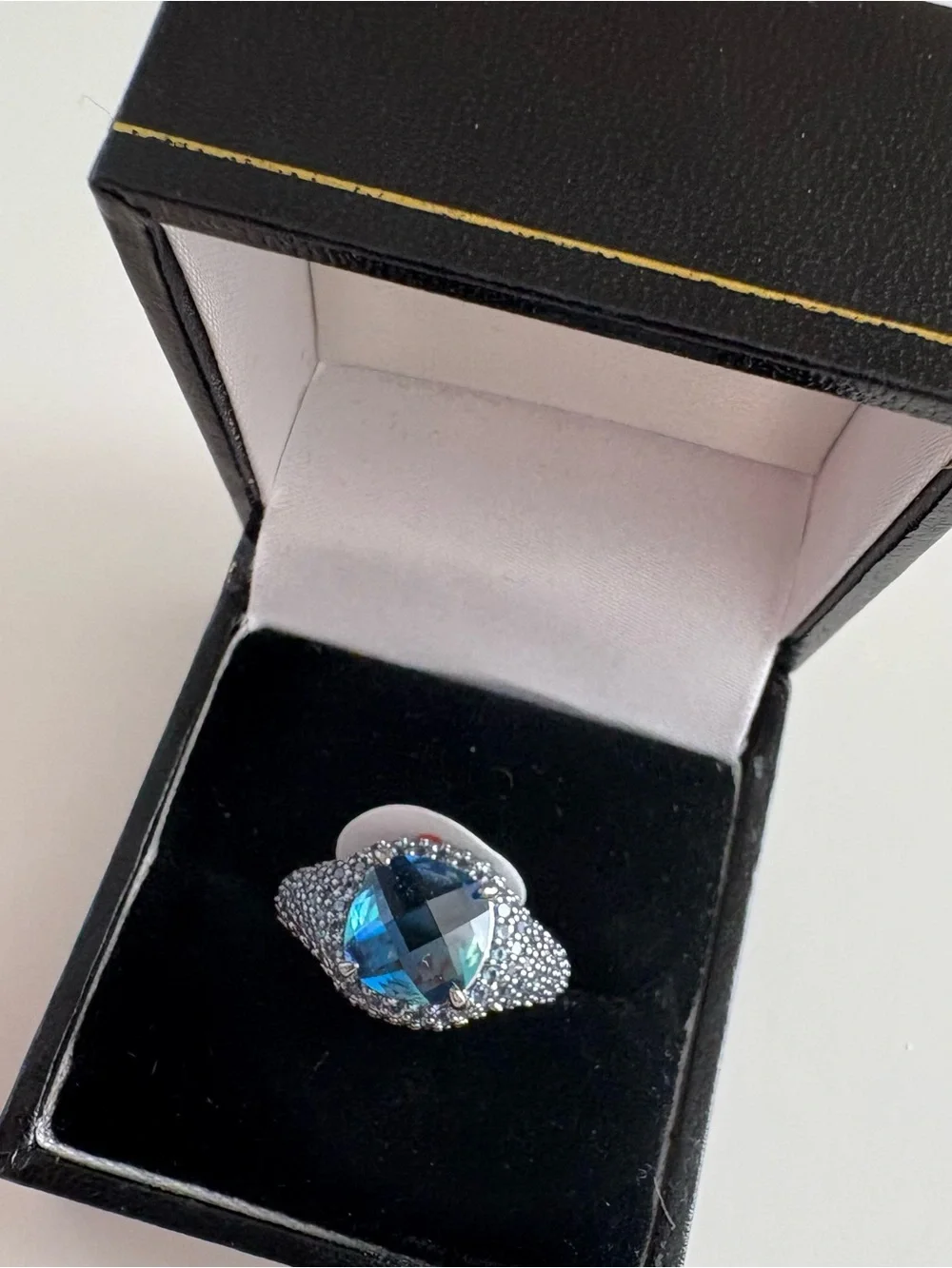 Bomb Party Petit Four Ring RG27747 Bi Color Tourmaline Hematite Plating